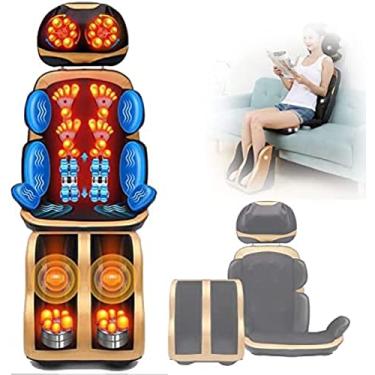Imagem de Almofada multifuncional para cadeira de massagem de corpo inteiro, almofada de massagem quatro em um, almofada para cadeira, massageador de ombro e pescoço, perna, sola, cintura e costas pa
