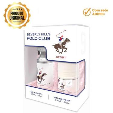 Imagem de Kit Perfume Beverly Hills Polo Club Sport 9 Men Edt 50ml + Deodorant R