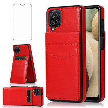 Imagem de Capa de telefone para Samsung Galaxy A42 5G com protetor de tela de vidro temperado porta-cartão de crédito capa carteira suporte acessórios de celular de couro Glaxay A 42 G5 Gaxaly 42A S42 4G 2021