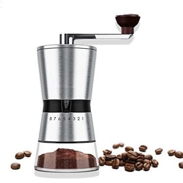 Imagem de Iruihoo moedor de café manual, mini moedor de cafe de aço inoxidável para uso doméstico,Ajustável Café Francês para Moedor de Mãos DIY