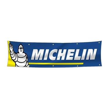 Imagem de Bandeira Michelins bandeira 6,5 x 2,3 m bandeira grande para loja garagem oficina decoração
