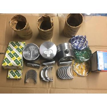 Imagem de Para MITSUBISHI K3M kit de reconstrução de motor anel de pistão forro de cilindro junta de cabeça de cilindro conjunto de rolamento principal da haste principal (2 tipos de pistões conforme as