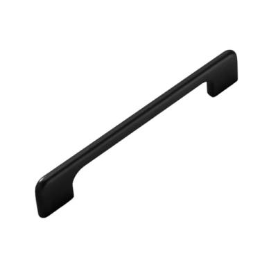 Imagem de Puxadores de ferragens para móveis, puxadores pretos para porta de armário, botões de gaveta de liga de zinco, puxadores de armário, areia preta 160mm