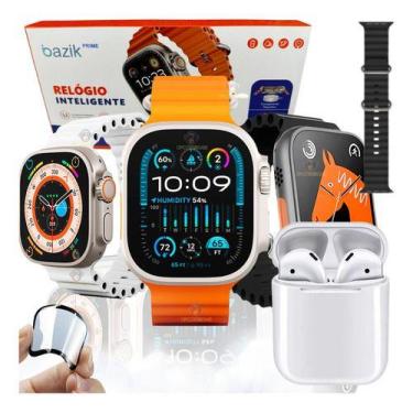 Imagem de Relogio Smartwatch Inteligente Ultra 9 Max W72 Pro Para Samsung Iphone