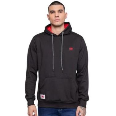 Imagem de Moletom Masculino Ecko Canguru New Fashion Basic Preto J744A-Masculino