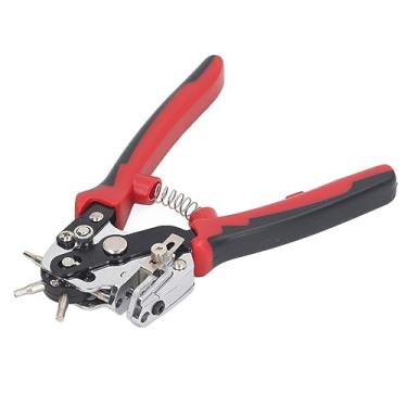 Imagem de Ferramenta de Perfuração de Couro, 6 Furos, Alicate Giratório Giratório de 360 ​​graus para Cintos, Pulseiras de Relógio, Alças de Bolsa, Perfurador Rotativo para Serviço Pesado