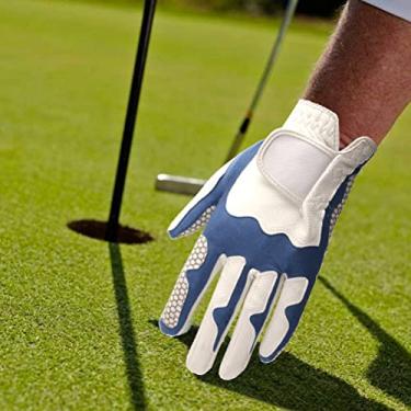 Imagem de Luva de Golfe, Luvas Elásticas de Silicone Elasticidade Respirável Aumenta Aderência Ergonômica Ajustável para Clubes (24 / L (mão esquerda simples)