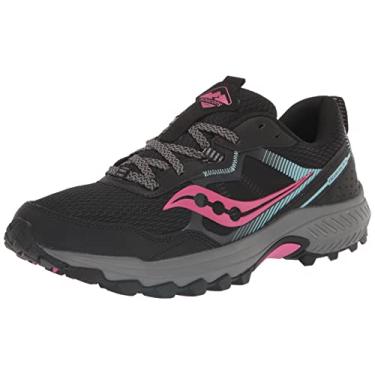 Imagem de Saucony Tênis feminino Excursion Tr16, Preto/Fúcsia, 38