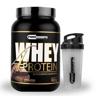 Imagem de Pro Corps Whey Protein 4w 900g, 32g Proteína + Coqueteleira (900g, Chocolate)