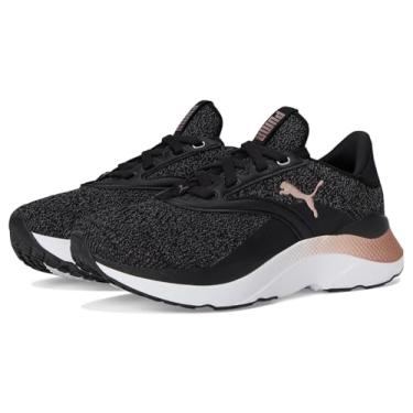 Imagem de Puma Softride Mayve feminino, Puma Preto/cinza escuro claro/ouro rosa, 35
