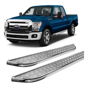 Imagem de Estribo F-250 Chapa Cromado C/s Cabine Simples 1,60 Metros - HOZZ