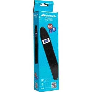 Imagem de Filtro de Linha Com 6 Tomadas 1M PST101 Preto Fortrek