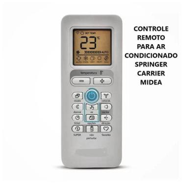 Imagem de Controle remoto ar condicionado midea/springer/carrier/comfee/trane -8