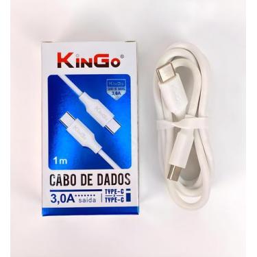Imagem de Cabo Tipo C Tipo C 1 Metro Branco Kingo