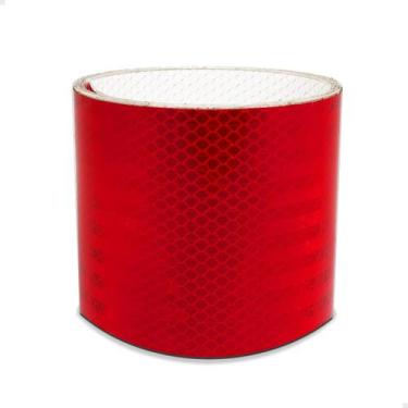 Imagem de Fita Refletiva Adesivo Vermelho Luminoso Automotivo - SPORTINOX