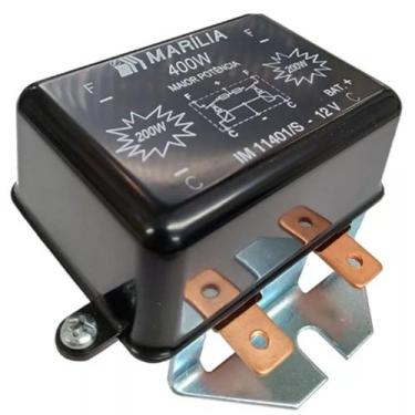 Imagem de Relé Farol Duplo 12V 400w Preto IM11401S - Indústria Marilia de Auto P