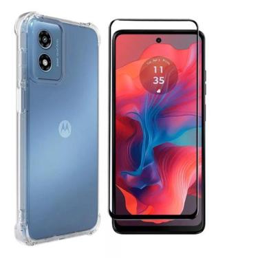 Imagem de Capa Antiqueda P/ Moto G04 G04s + Película Vidro 3d - Phonecell