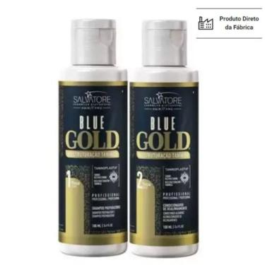 Imagem de Kit Escova Salvatore Blue Gold - 100ml - Dose Única