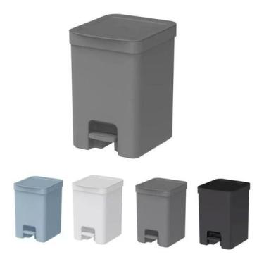 Imagem de Lixeira Pedal Com tampa 12 Litros Cozinha/banheiro Cesto/lixo - OU, Ch
