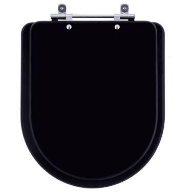 Imagem de Tampa de Vaso Sanitario Carrara Ebano Fosco (Preto) Para Bacia Deca - 