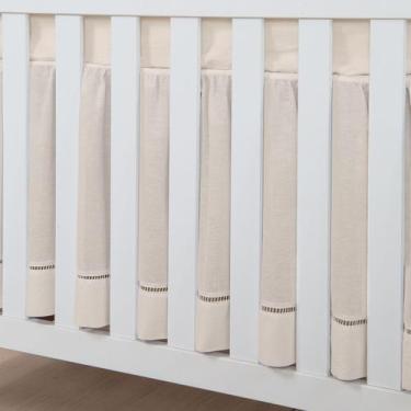 Imagem de Saia Berço Ponto Palito Para Berço Padrão Americano - MB, Palha