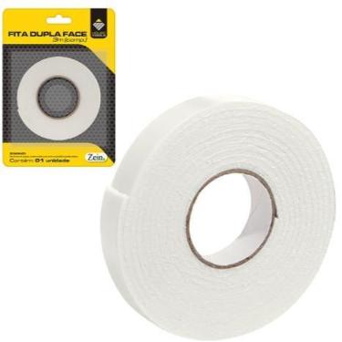 Imagem de Fita Durex Banana Adesiva Dupla Face Forte Espuma 15mm X 3 Metros - Ze