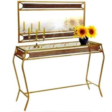 Imagem de Aparador para Sala Luxo com Moldura e Espelho - Deco Decor