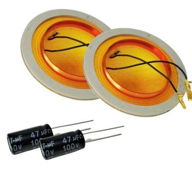 Imagem de 2 reparos d250 modelo antigo com fio corneta com capacitor - NTV SOM A