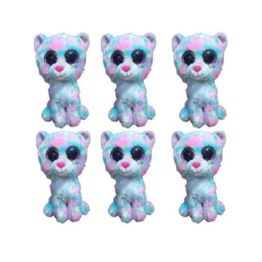 Imagem de Kit C/6x Brinquedo de Pelúcia Gato Pintado - Ty Rara