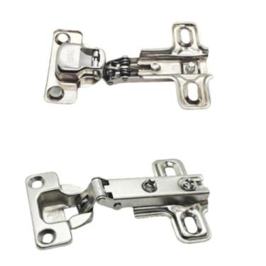 Imagem de Dobradiça Reta Pequena Caneco 26mm Móveis Armários 20 Peças - Sas Plas