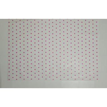 Imagem de Papel de Seda 50x70 cm  Pacote C/50 Unidades  - BOLINHAS ROSA - ART CO