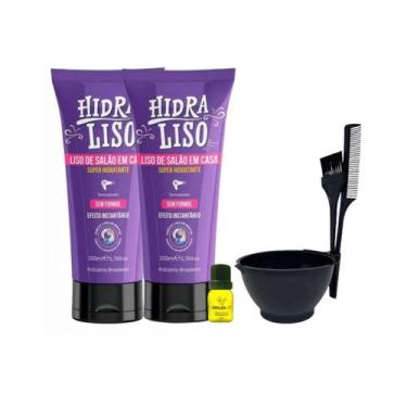 Imagem de 2 Progressiva HidraLiso Organica Alisante Para Cabelo 200Ml