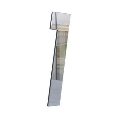 Imagem de Numero 130mm prata espelhado -1 - metalmidia
