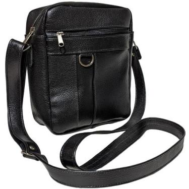 Imagem de Pochete Shoulder Bag Em Couro Bolsa Espaçosa Com Divisorias - Art Mina