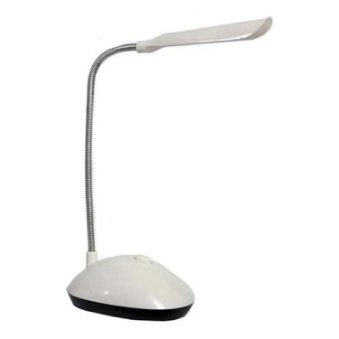 Imagem de Luminária Mesa Mini Flexível Led Leitura Branca - Interfonte - White L