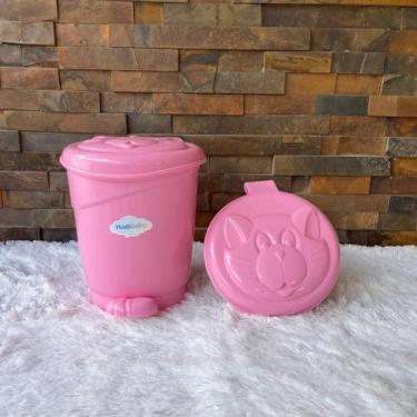 Imagem de Lixeira basculante Infantil Quarto bebe capacidade de 8 Litros - PLAST