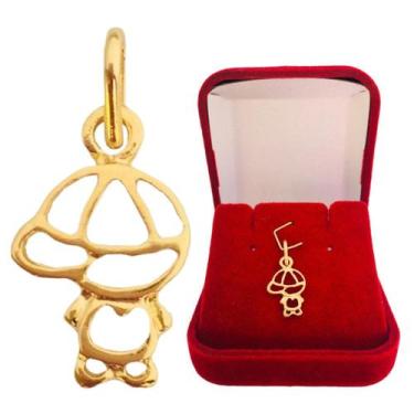 Imagem de Pingente de Filhos Menino Filho Banhado a Ouro 18k - Dinis Joias