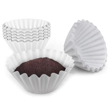 Imagem de Filtros de papel descartáveis PureHQ para K-Duo Filtro de Cesta de Café de Malha, serve para filtro de malha dourado para cafeteira Keurig K-Duo Essential e K Duo Brewer – Sem Sedimento de Café (pacote com 100)