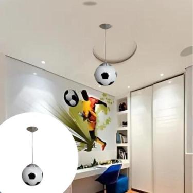 Imagem de Pendente Bola De Futebol 20x20 Preto Decoração Infantil - Cafglass, 11