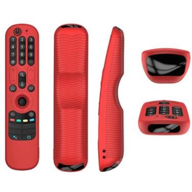 Imagem de Capa De Silicone Controle Smart Magic LG Mr21/22 Vermelho - Mobile Cas