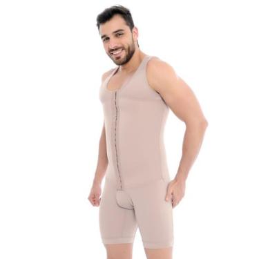 Imagem de Cinta Masculina Modelador Abdominoplastia Lipoaspiração Lipoescultura 