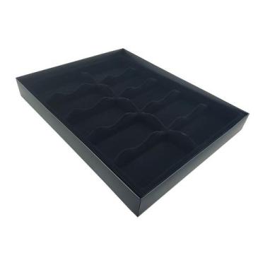 Imagem de Porta Óculos Com Caixa Aveludado Preto - Ideal Pack