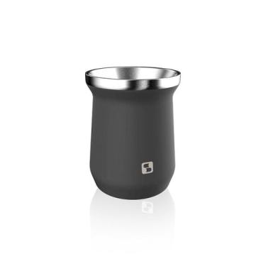 Imagem de Cuia Térmica Para Mate Chimarrão E Tererê Inox 250ml - Soprano, Cinza,