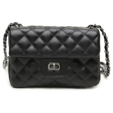 Imagem de Bolsa Feminina Clutch Napa Floater Alice - Miah Flor, Preto, Único