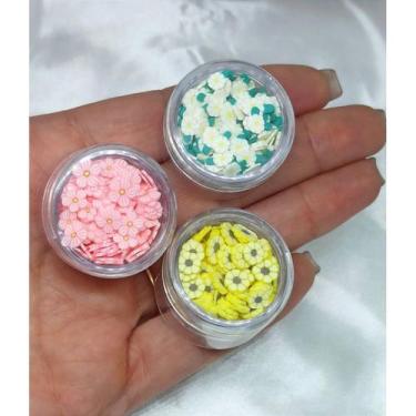Imagem de Kit Mix Fimo Polímero de Argila 3 Modelos - Margarida Rosa/Branca/Gira