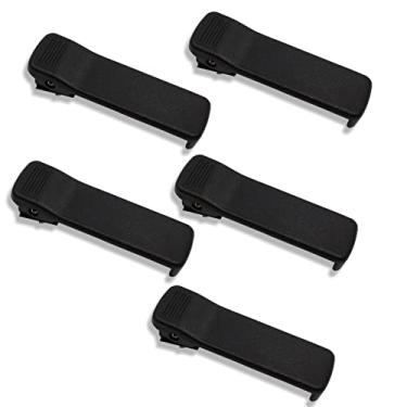 Imagem de Afadorable 5 peças HLN8255 HLN8255B Clipe de cinto compatível com Motorola CP200D CP200 CP200XLS CP140 CP150 CP380 DP1400 EP450 GP300 PR400 P1225 Rádio, PMNN4251 NNTNTN. 4970 Clipe de bateria NNTN4851