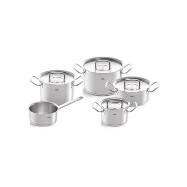 Imagem de Fissler Coleção Original-Profi Conjunto de 9 peças de aço inoxidável com tampas de metal