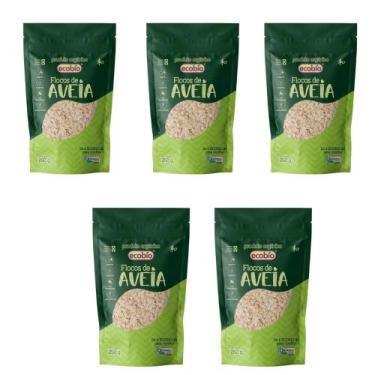 Imagem de Aveia Orgânica Ecobío Flocos - 250g - Kit com 5 unidades - Ecobio