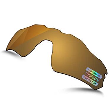 Imagem de Bowyer Lentes de reposição polarizadas para óculos de sol Oakley Radar EV Family, Bronze Mirorr, Radar EV Path OO9208