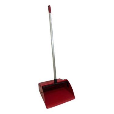 Imagem de Pá De Lixo Coletora Cabo Aluminio 75 Cm Profissio Star Clean, Vermelho